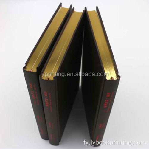 Oanpaste Gold Gilded Hardcover Boekdruk tsjinst